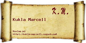 Kukla Marcell névjegykártya